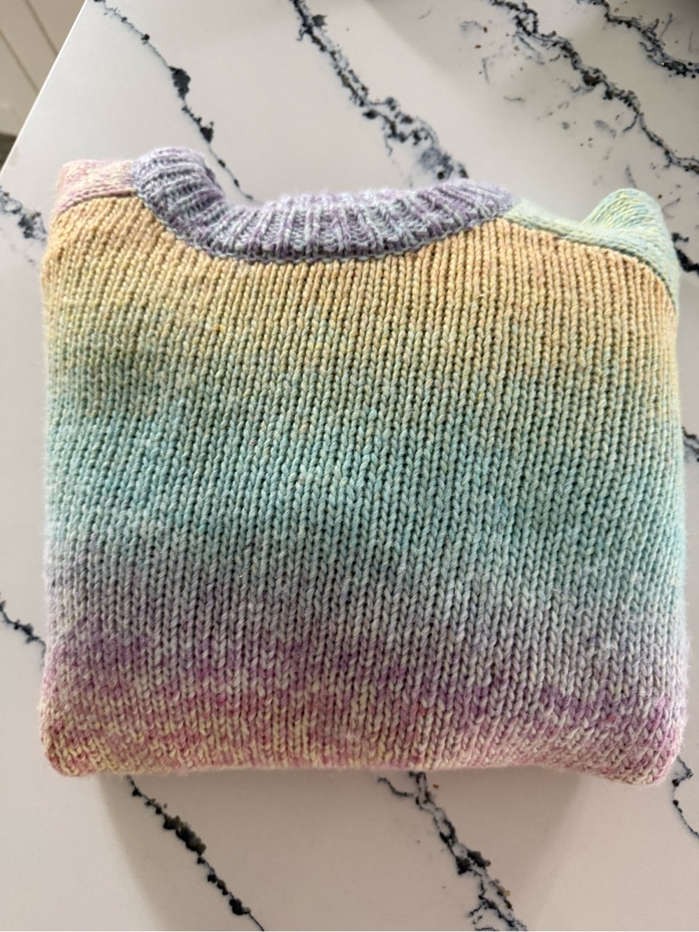 Roots Women's Pastel Gradient Crewneck Sweater - Yellow, Green, Lavender